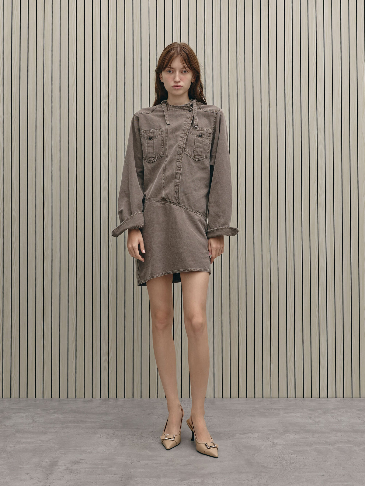 CHARLES & KEITH Popular | Anita Buckled Pointed Slingback Pumps - Taupe