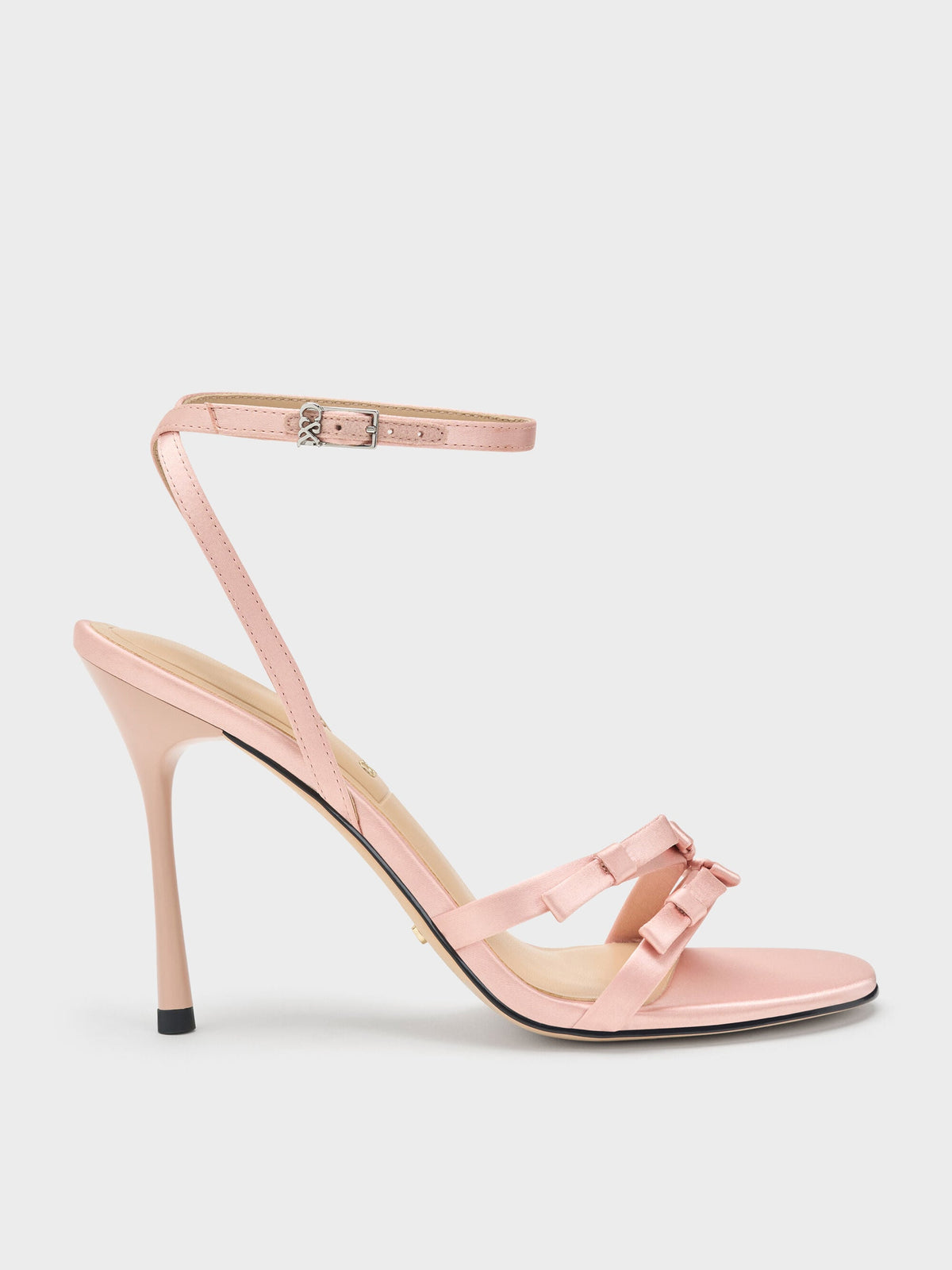 CHARLES & KEITH New | Jessy Bow Stiletto Sandals - Pink