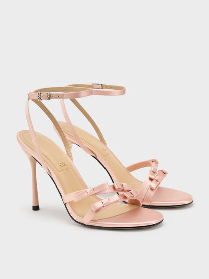 CHARLES & KEITH New | Jessy Bow Stiletto Sandals - Pink