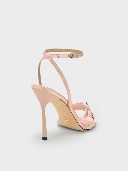 CHARLES & KEITH New | Jessy Bow Stiletto Sandals - Pink