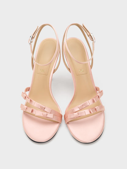 CHARLES & KEITH New | Jessy Bow Stiletto Sandals - Pink