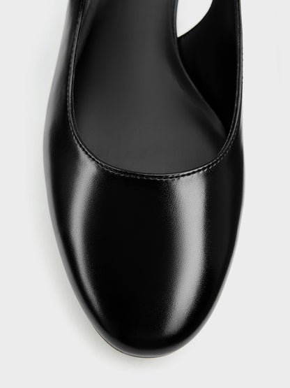 CHARLES & KEITH Discount | Slingback Mary Jane Pumps - Black