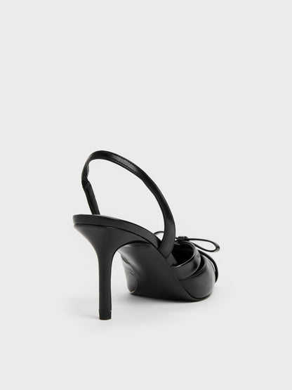 CHARLES & KEITH Top Pick | Kaleen Slingback Stilettos - Black