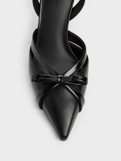 CHARLES & KEITH Top Pick | Kaleen Slingback Stilettos - Black