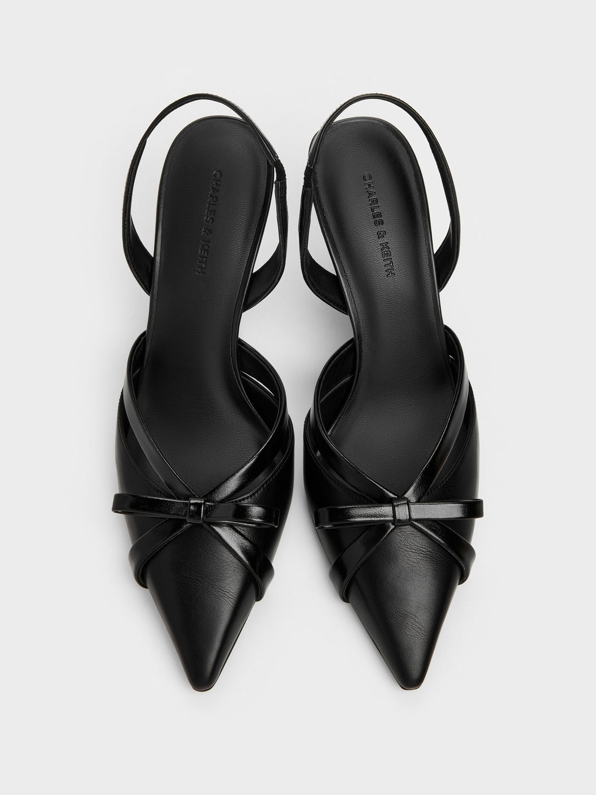 CHARLES & KEITH Top Pick | Kaleen Slingback Stilettos - Black
