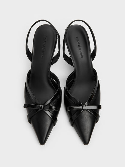 CHARLES & KEITH Top Pick | Kaleen Slingback Stilettos - Black