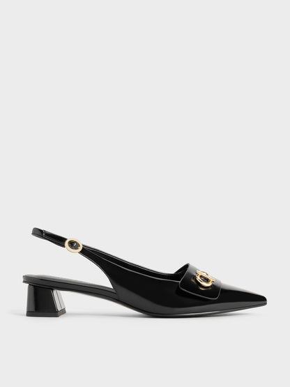 CHARLES & KEITH Best Seller | Marley Slingback Pumps - Black Box