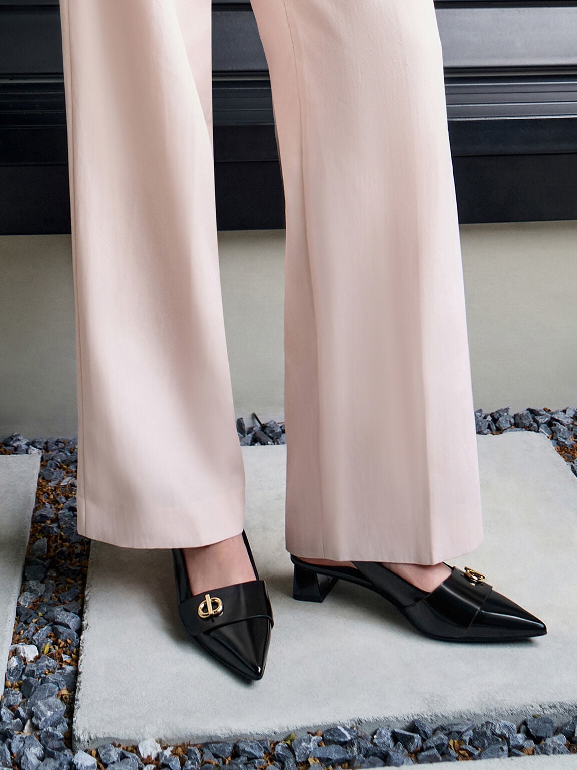 CHARLES & KEITH Best Seller | Marley Slingback Pumps - Black Box