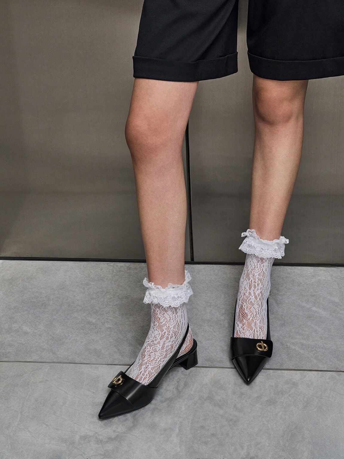 CHARLES & KEITH Best Seller | Marley Slingback Pumps - Black Box