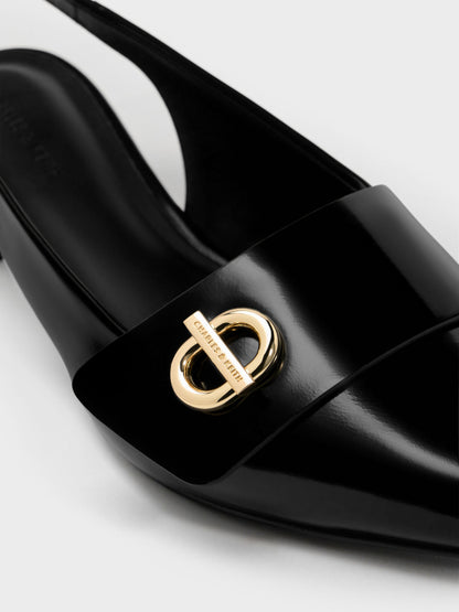 CHARLES & KEITH Best Seller | Marley Slingback Pumps - Black Box