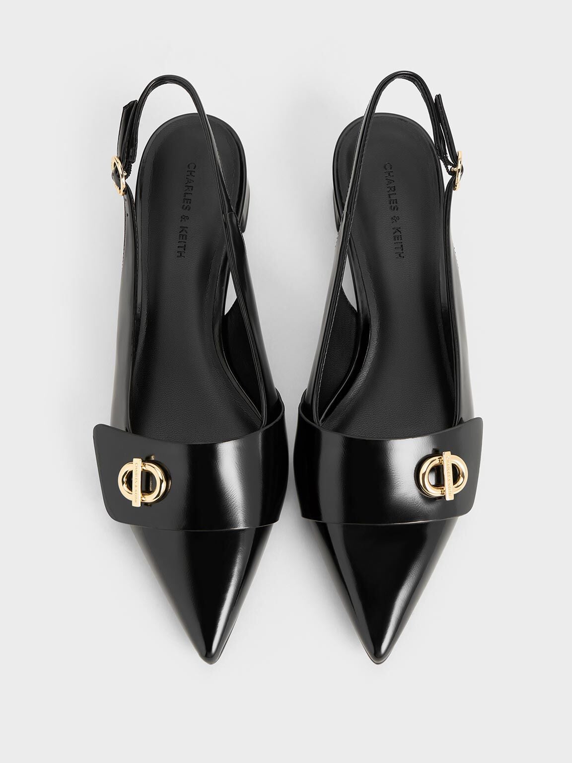 CHARLES & KEITH Best Seller | Marley Slingback Pumps - Black Box