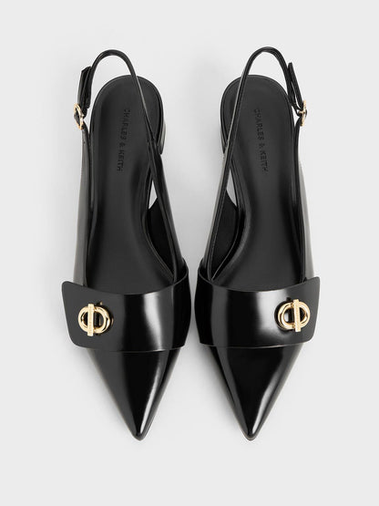 CHARLES & KEITH Best Seller | Marley Slingback Pumps - Black Box