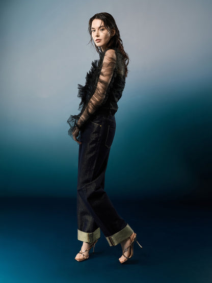 CHARLES & KEITH Premium | Metallic Leather Crystal-Buckle Ankle-Strap Heels - Bronze