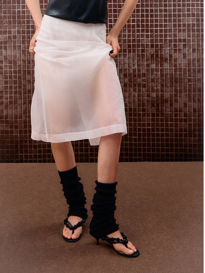 CHARLES & KEITH Value | Leather Beaded Thong Kitten Heels - Black
