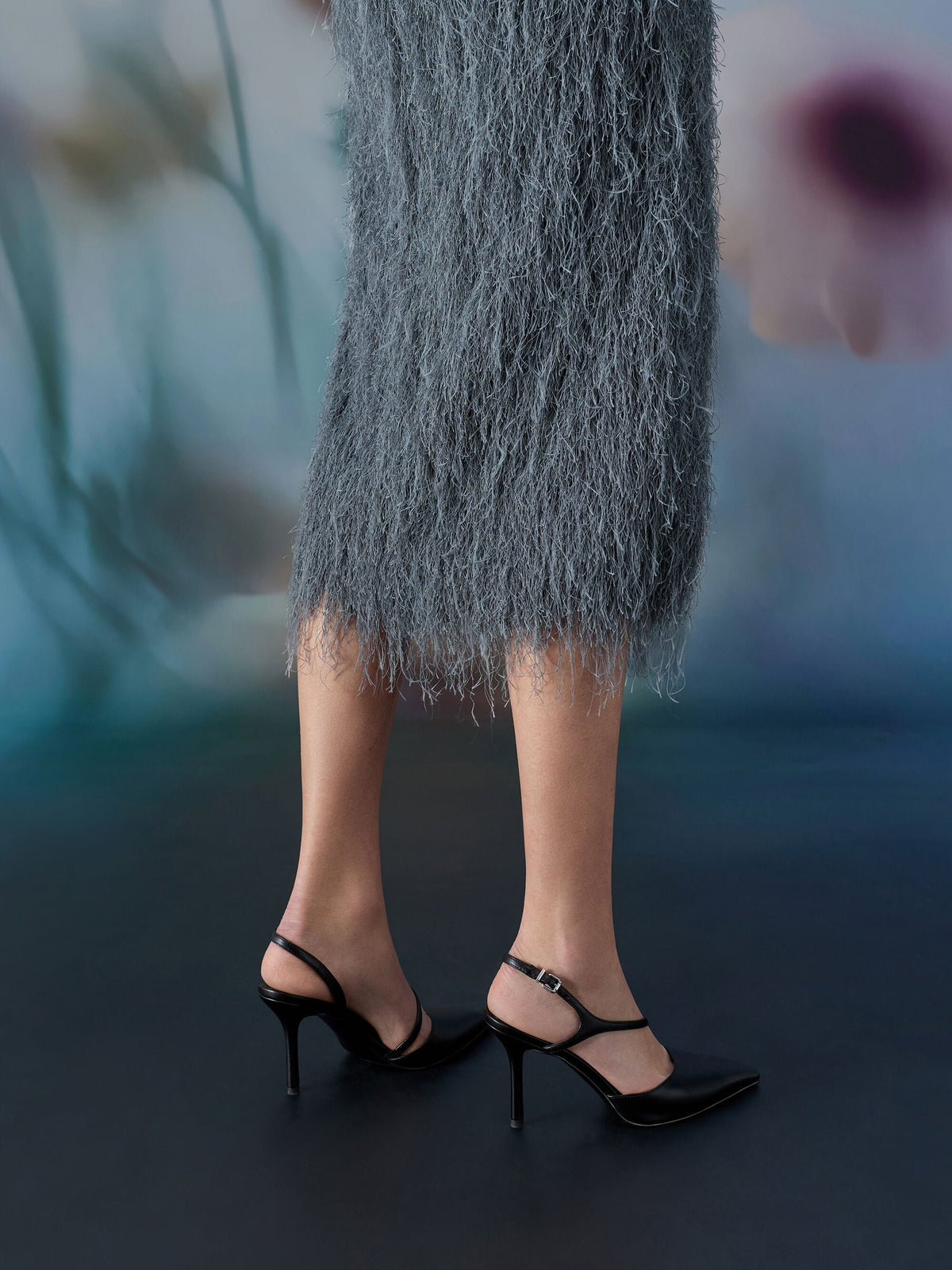 CHARLES & KEITH Value | Cordelia Pointed Slingback Pumps - Black