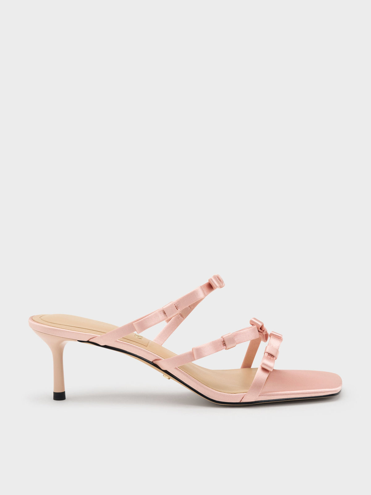 CHARLES & KEITH Exclusive | Jessy Bow Heeled Sandals - Pink