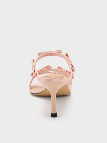 CHARLES & KEITH Exclusive | Jessy Bow Heeled Sandals - Pink
