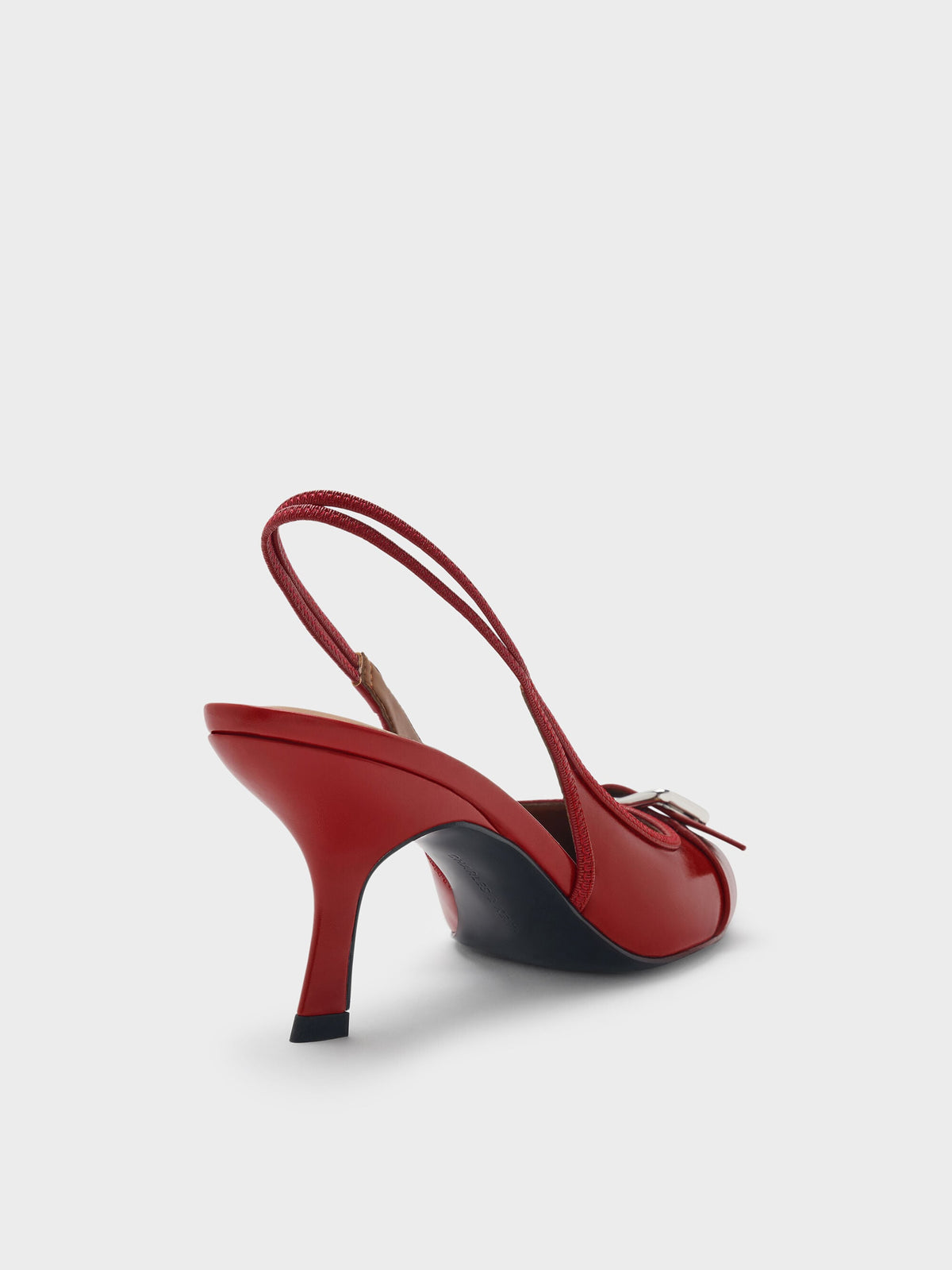 CHARLES & KEITH Featured | Anita Buckled Pointed Slingback Pumps - Red
