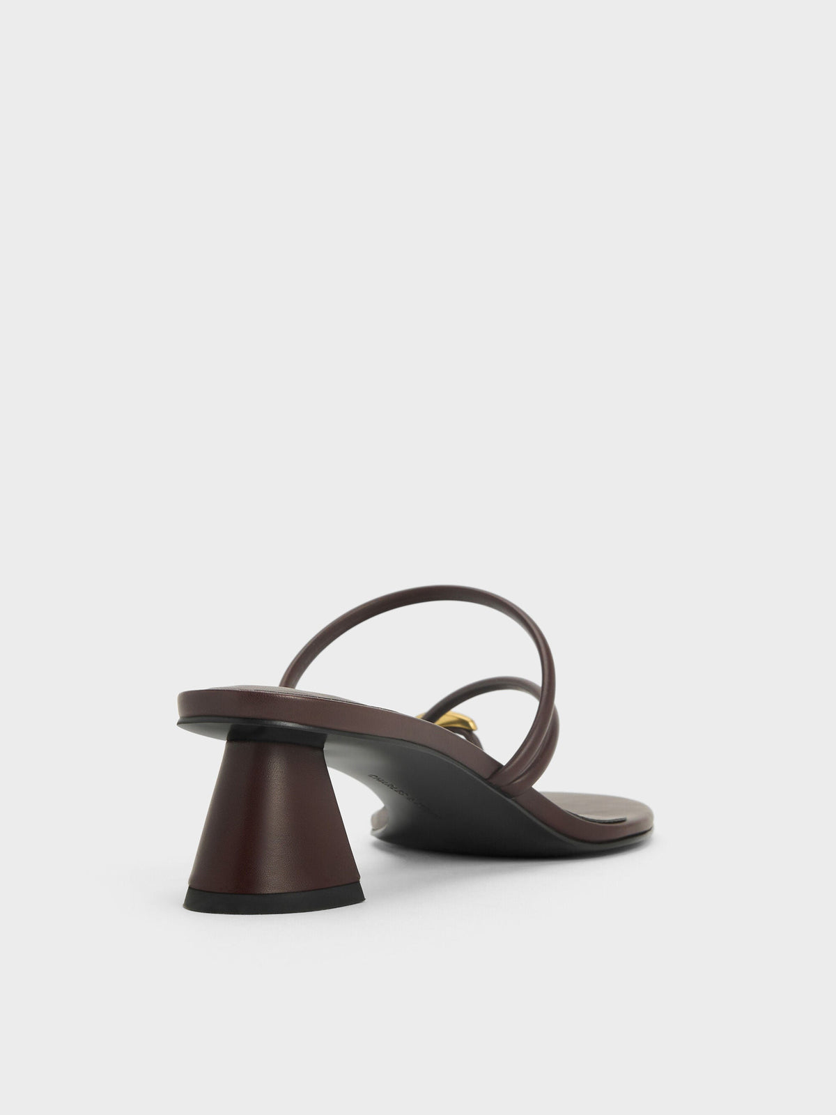 CHARLES & KEITH New | Toe-Ring Strappy Heels - Maroon