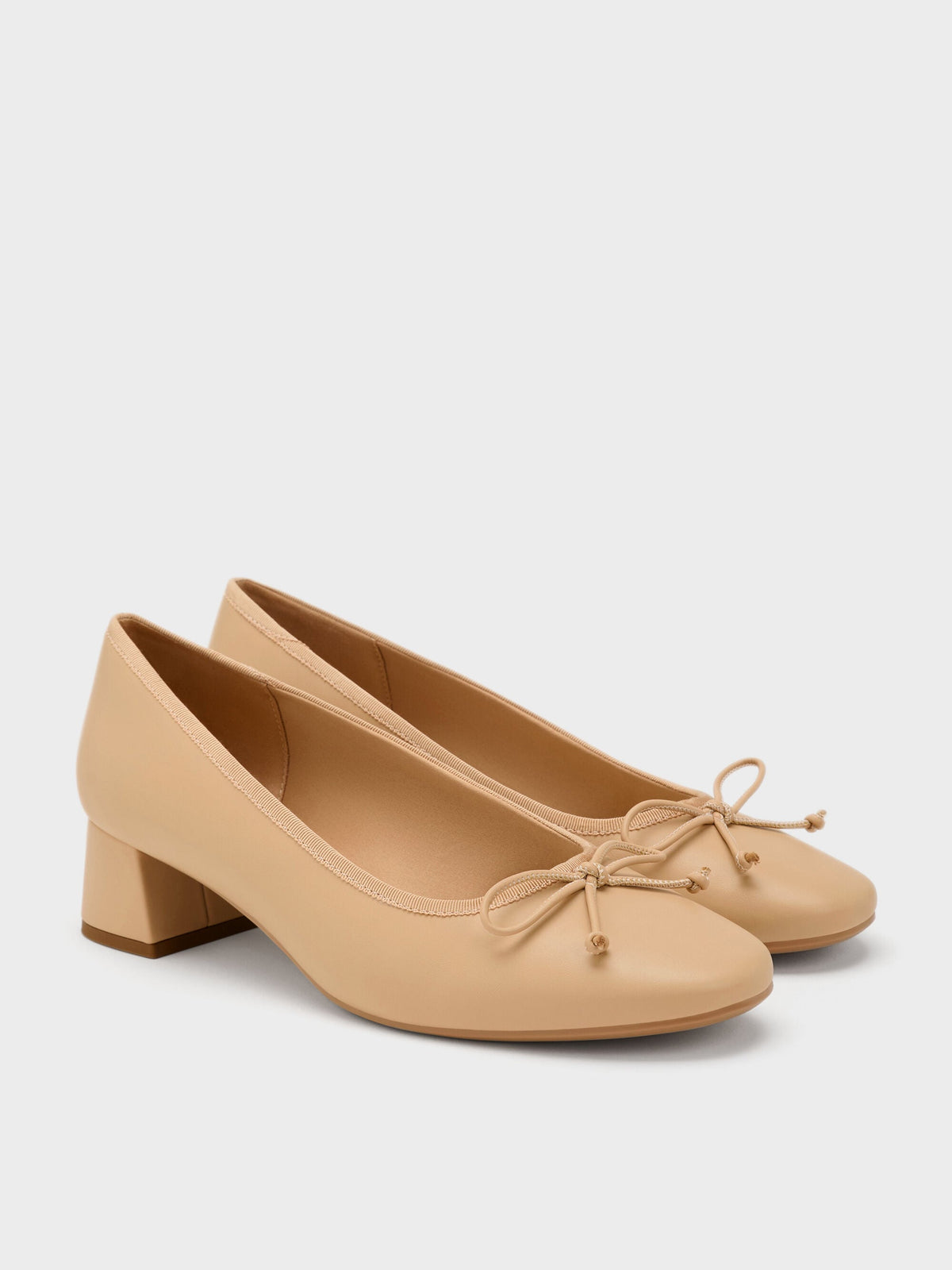 CHARLES & KEITH Discount | Bow Ballet Pumps - Sand