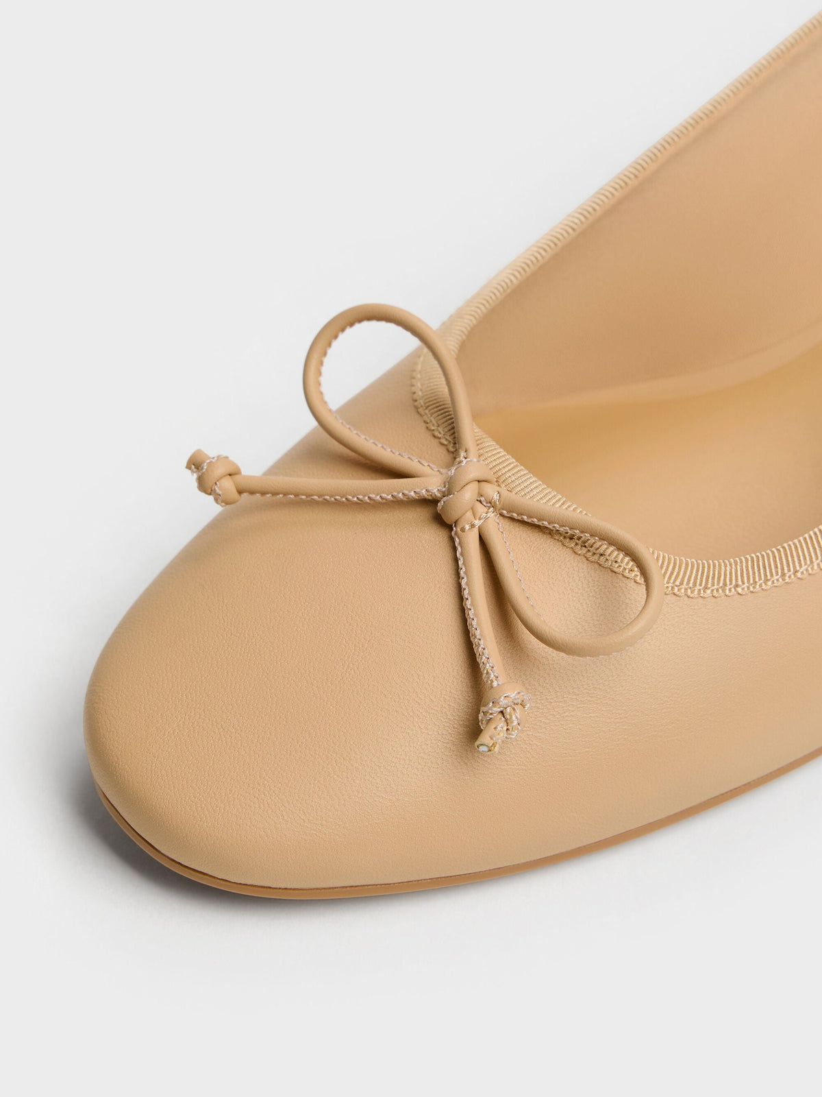CHARLES & KEITH Discount | Bow Ballet Pumps - Sand