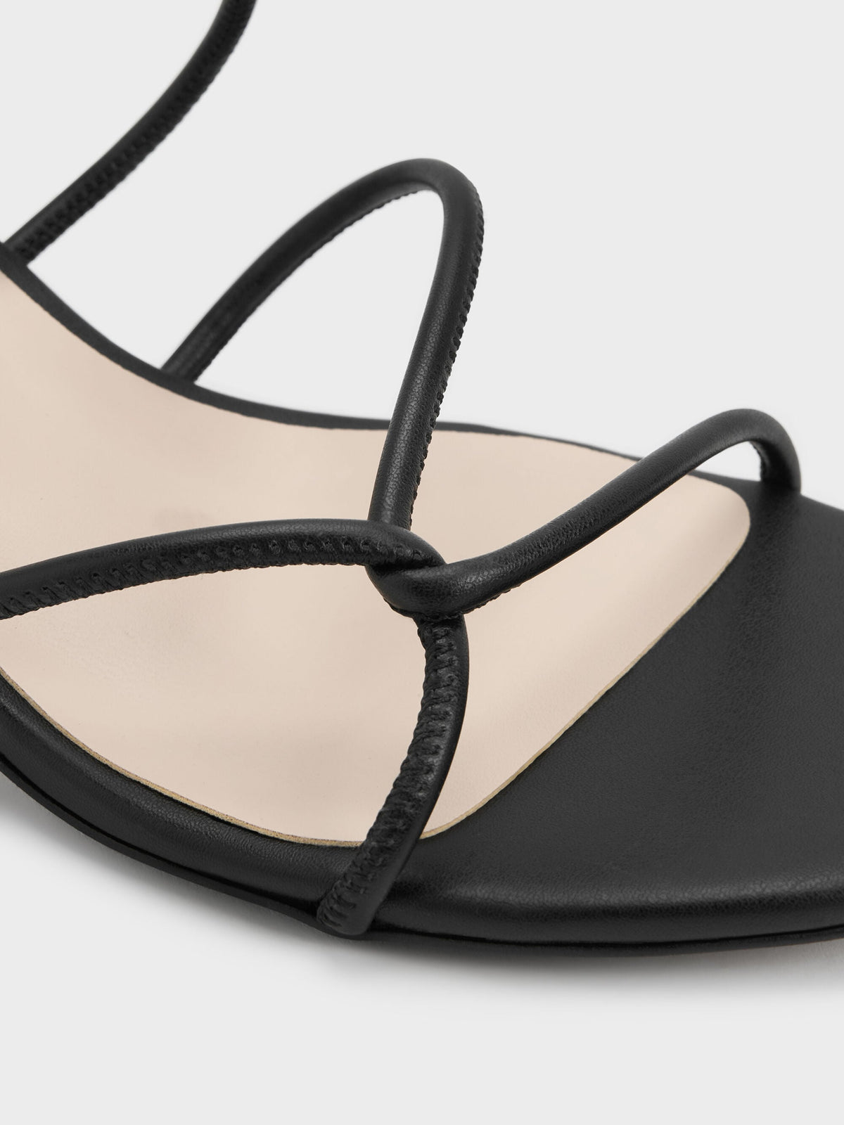 CHARLES & KEITH Sale | Meadow Strappy Block Heel Sandals - Black