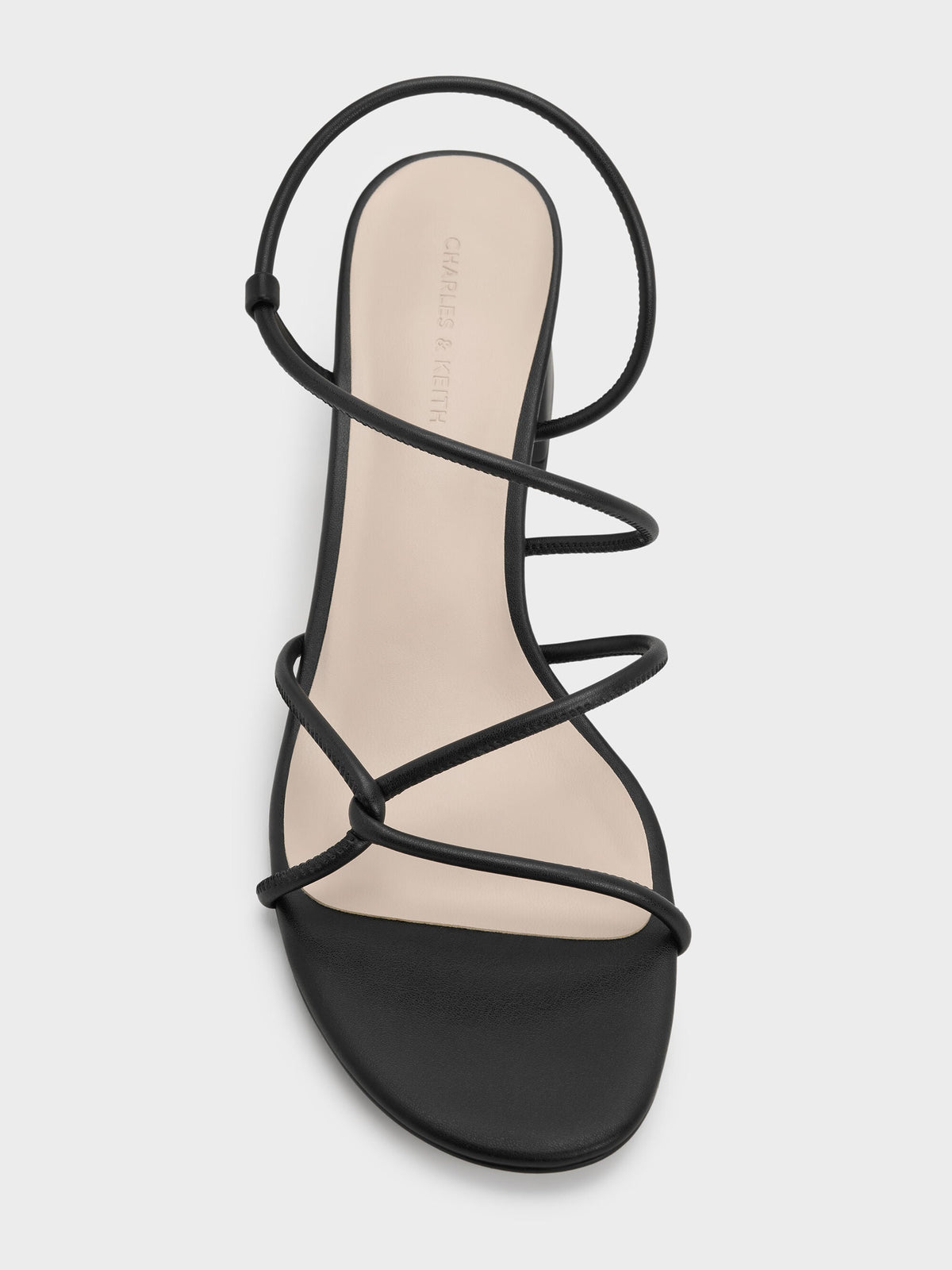 CHARLES & KEITH Sale | Meadow Strappy Block Heel Sandals - Black