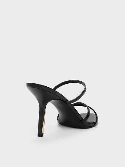 CHARLES & KEITH Classic | Taylen Strappy Heeled Mules - Black Box
