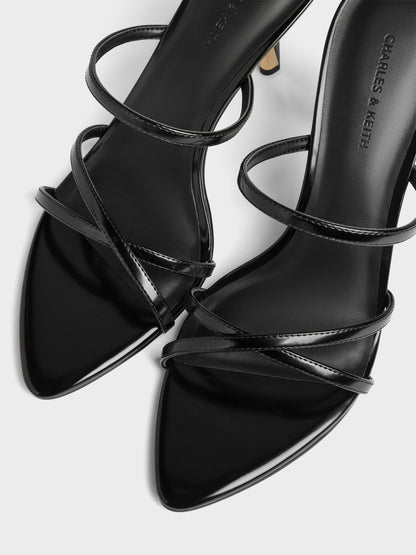 CHARLES & KEITH Classic | Taylen Strappy Heeled Mules - Black Box