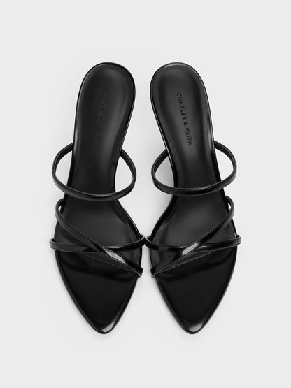 CHARLES & KEITH Classic | Taylen Strappy Heeled Mules - Black Box