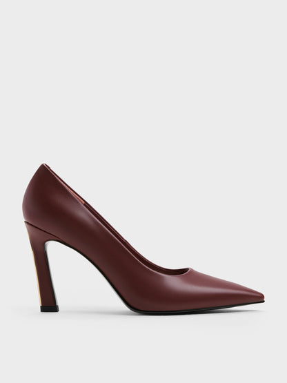 CHARLES & KEITH Best Price | Kerra Pointed High Heels - Burgundy
