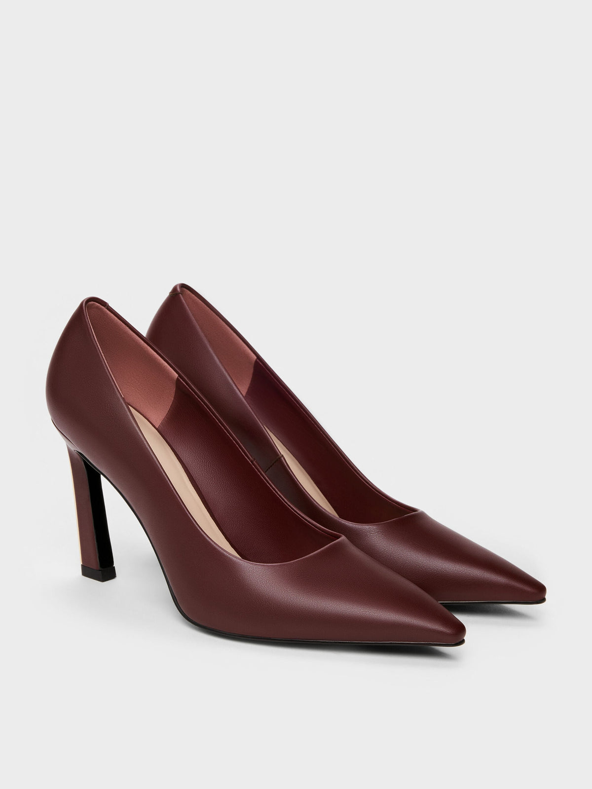 CHARLES & KEITH Best Price | Kerra Pointed High Heels - Burgundy