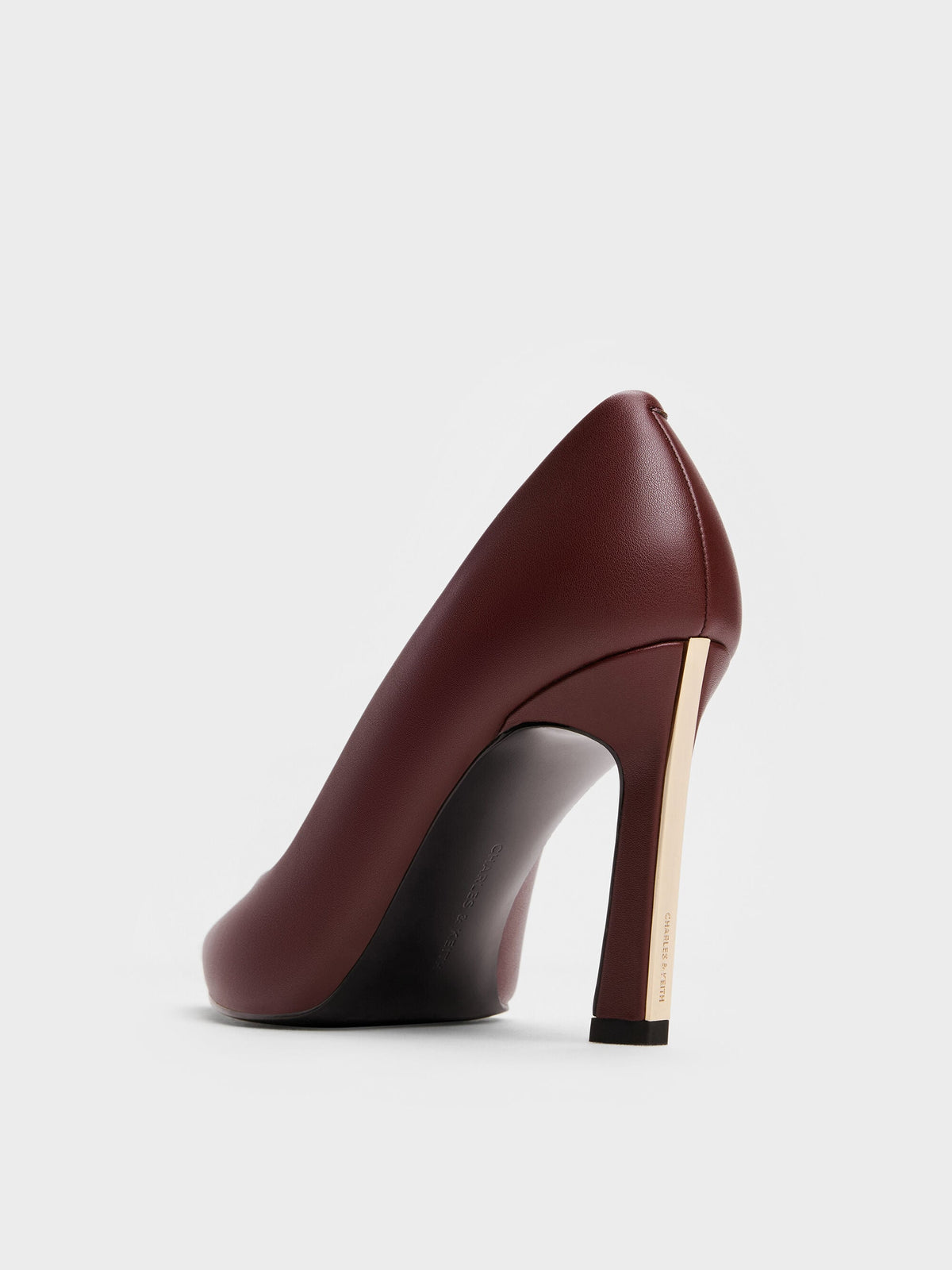 CHARLES & KEITH Best Price | Kerra Pointed High Heels - Burgundy