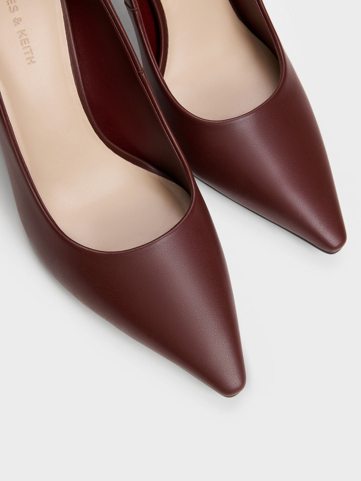 CHARLES & KEITH Best Price | Kerra Pointed High Heels - Burgundy
