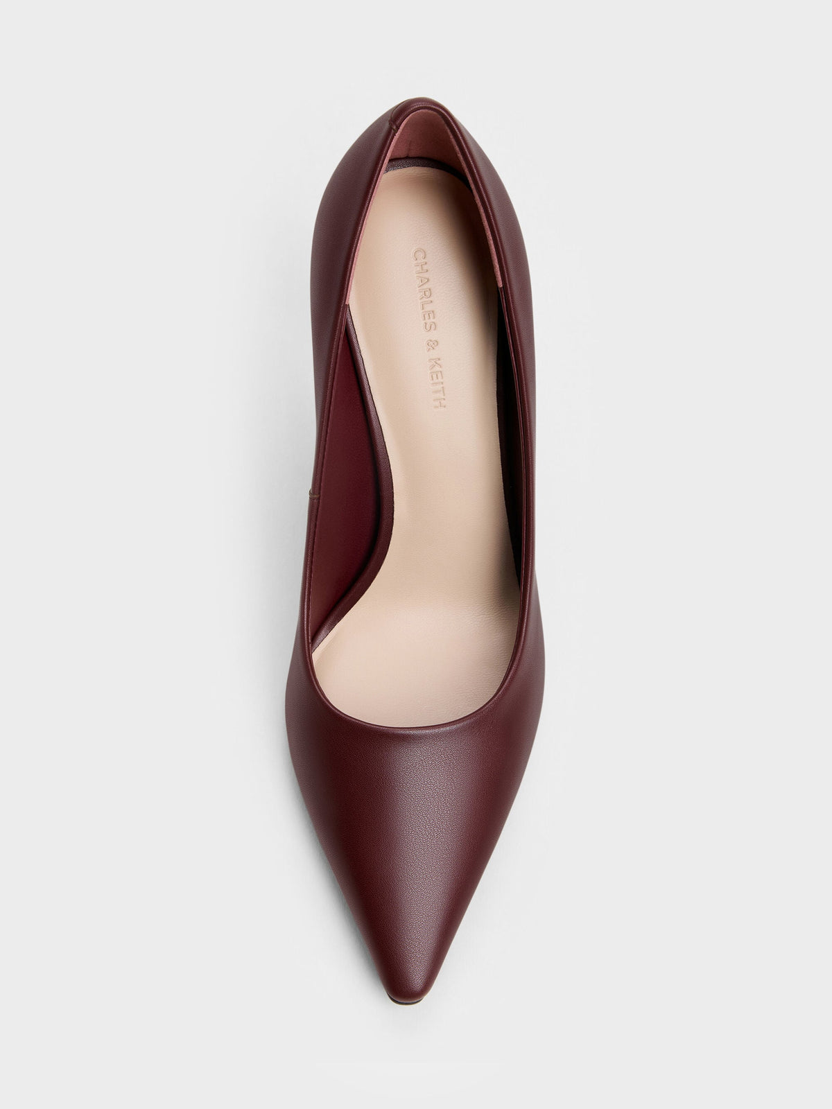 CHARLES & KEITH Best Price | Kerra Pointed High Heels - Burgundy