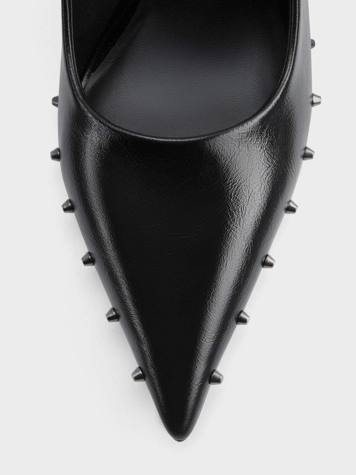 CHARLES & KEITH Trusted | Coralie Studded Pointed Pumps - Black