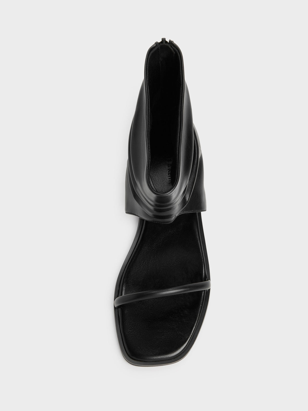 CHARLES & KEITH Value | Joplin Ruched Boot Sandals - Black