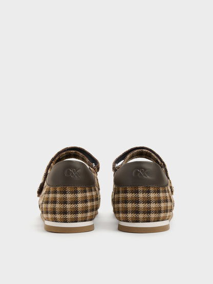 CHARLES & KEITH New | Jace Leather Checkered Mary Jane Sneakers - Multi
