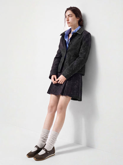CHARLES & KEITH Exclusive | Jace Leather & Suede Mary Jane Sneakers - Dark Brown