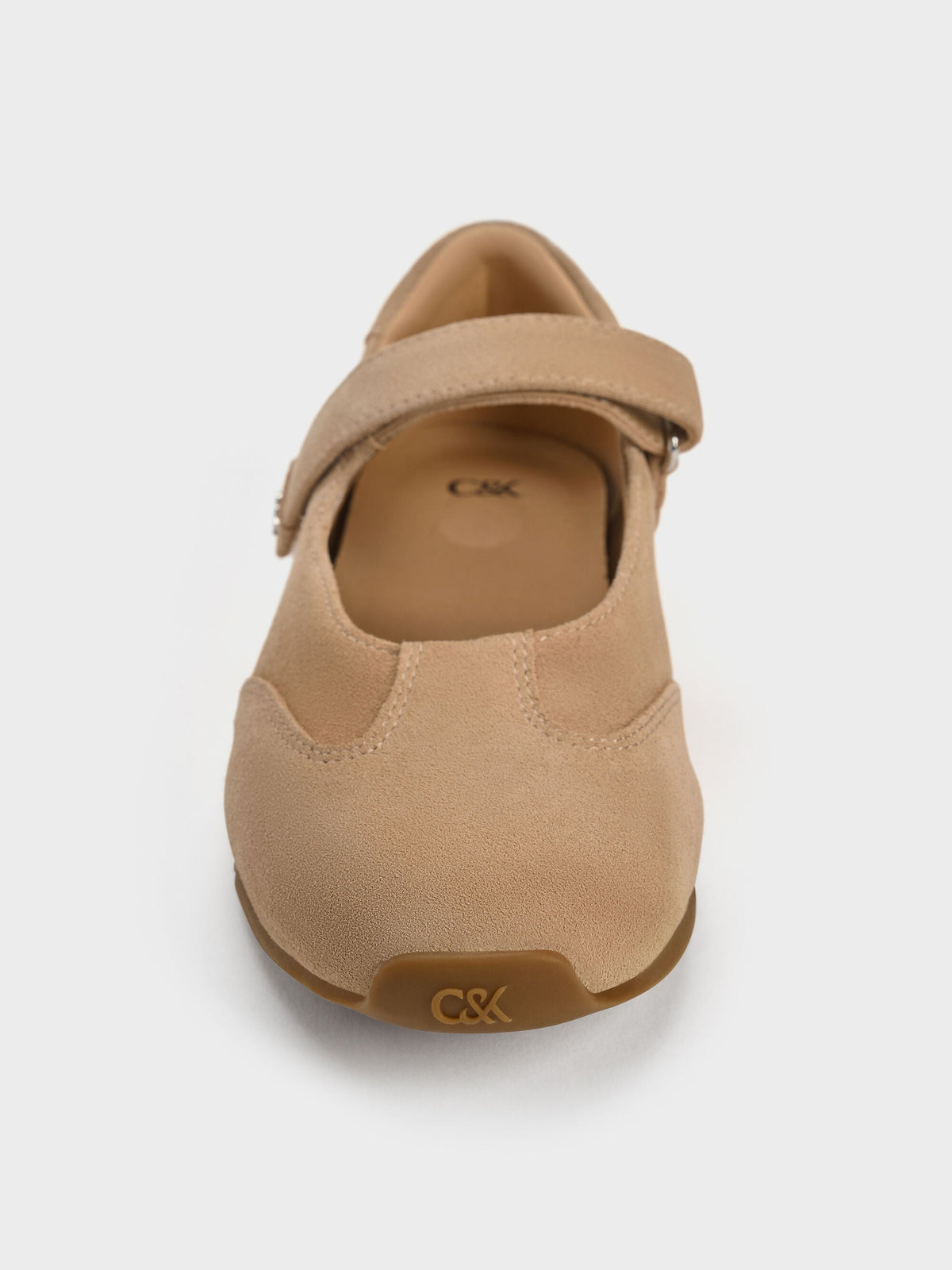 CHARLES & KEITH Customer Favorite | Jace Suede Mary Jane Sneakers - Beige
