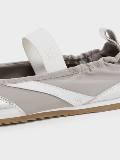 CHARLES & KEITH Latest | Jace Metallic Leather Mary Jane Sneakers - Silver