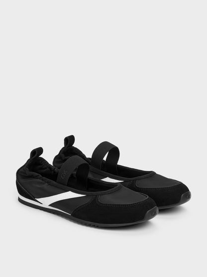 CHARLES & KEITH Hot Sale | Jace Mary Jane Sneakers - Black Textured