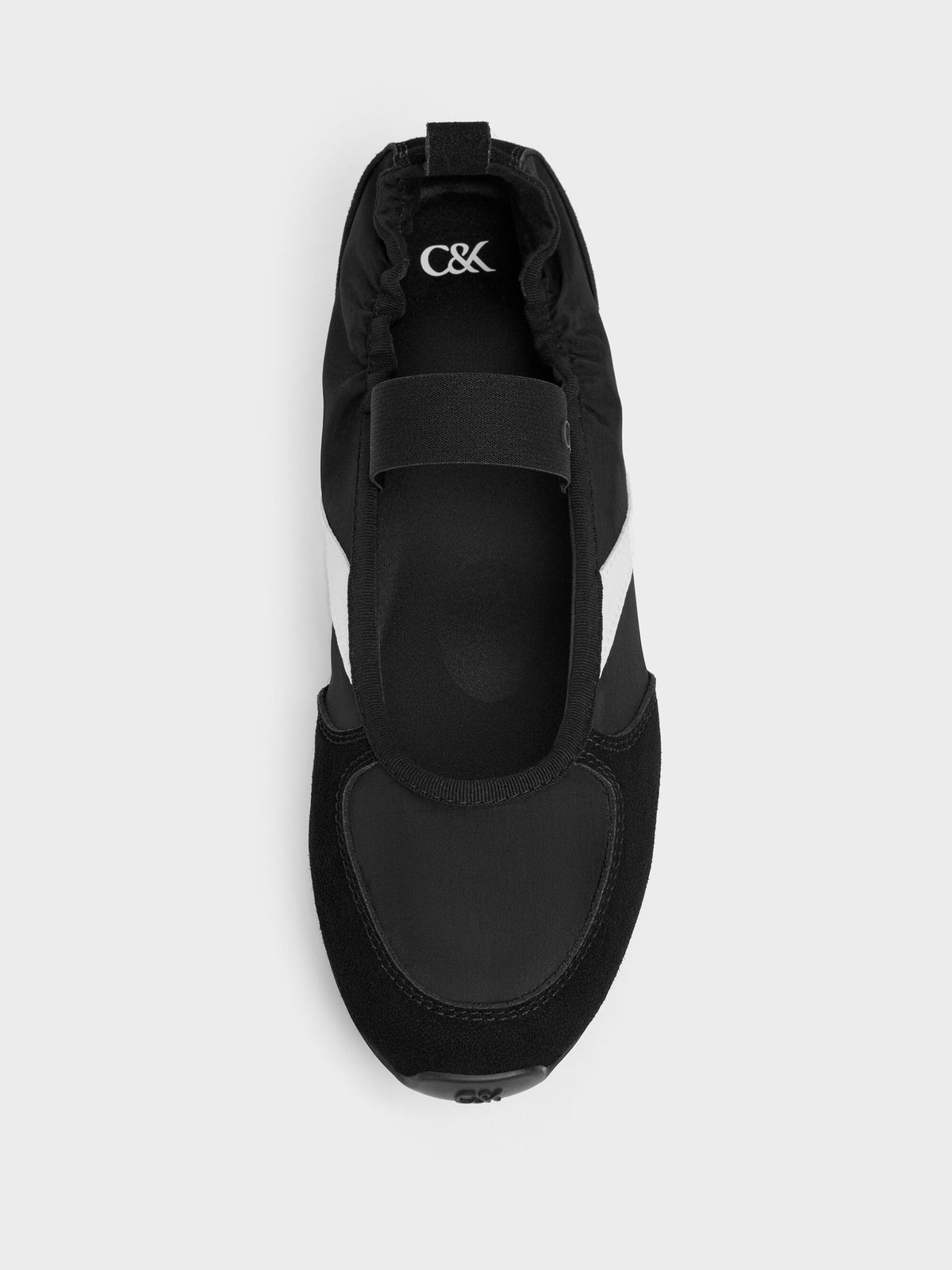 CHARLES & KEITH Hot Sale | Jace Mary Jane Sneakers - Black Textured