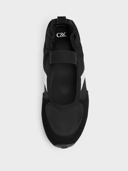 CHARLES & KEITH Hot Sale | Jace Mary Jane Sneakers - Black Textured