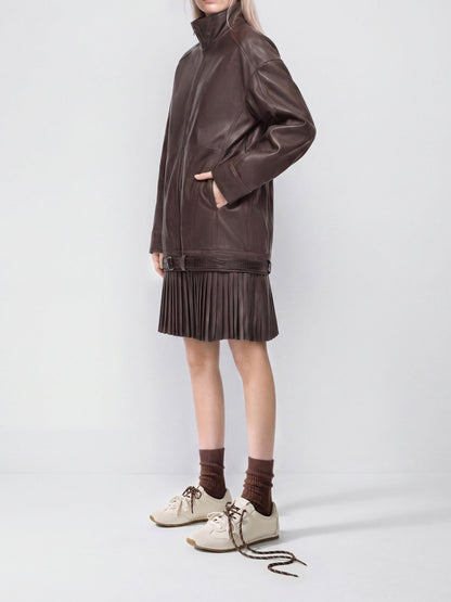 CHARLES & KEITH Signature | Jace Leather & Suede Sneakers - Chalk