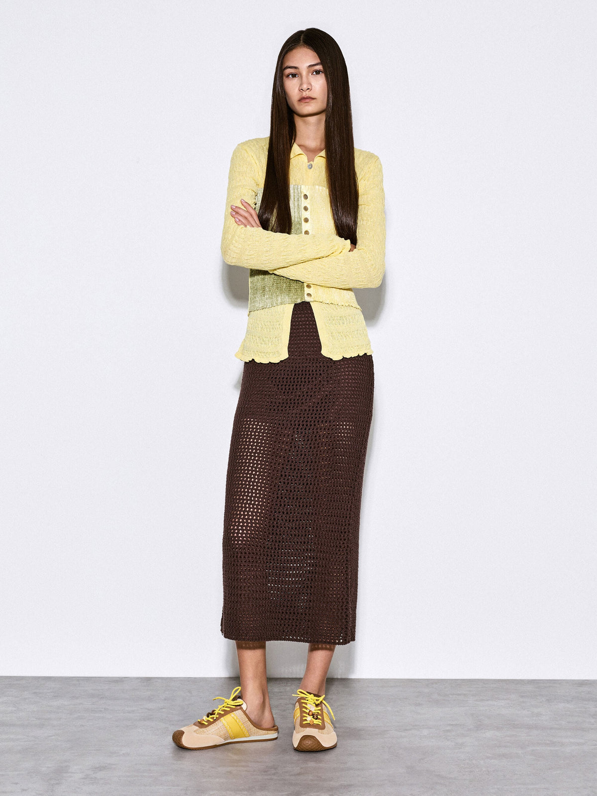 CHARLES & KEITH Customer Favorite | Suede Woven Slip-On Sneakers - Beige