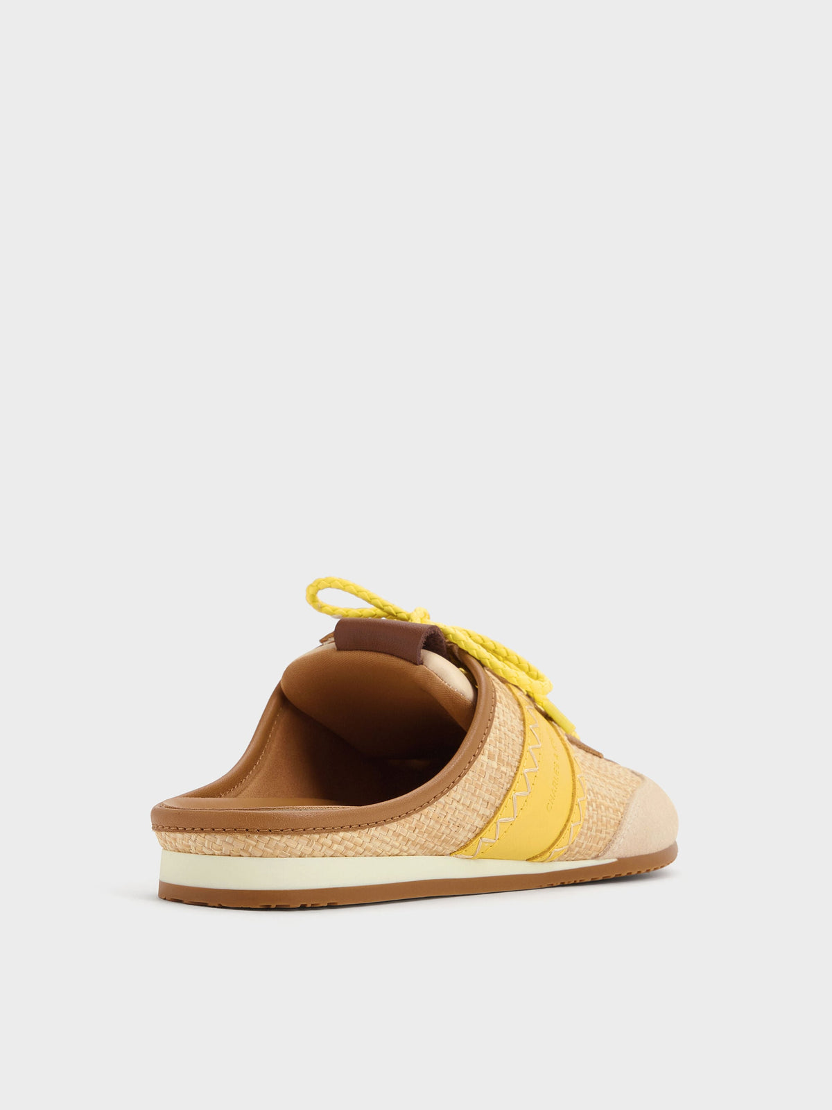CHARLES & KEITH Customer Favorite | Suede Woven Slip-On Sneakers - Beige