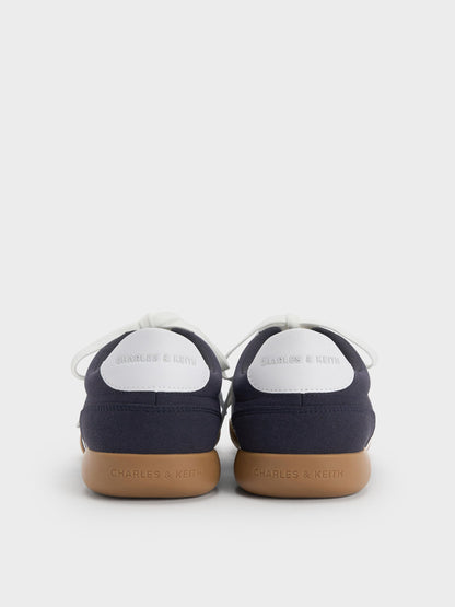 CHARLES & KEITH Trending | Louise Contrast-Trim Sneakers - Dark Blue