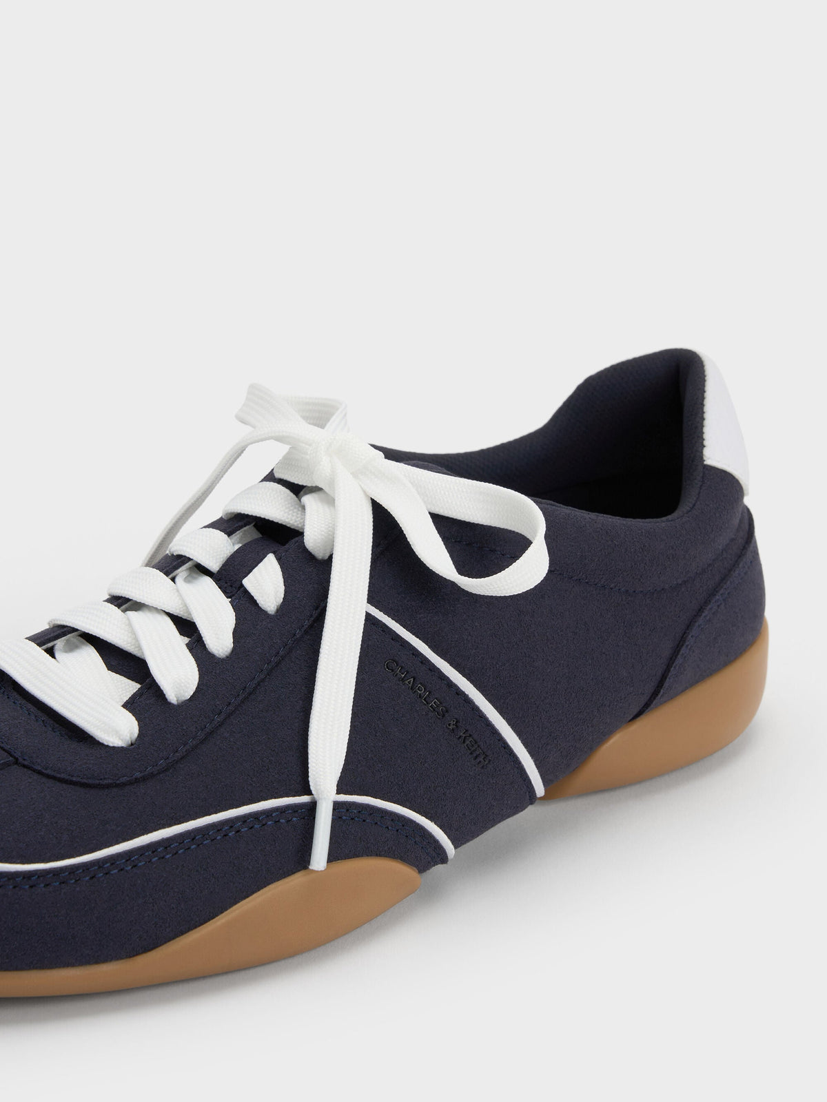 CHARLES & KEITH Trending | Louise Contrast-Trim Sneakers - Dark Blue