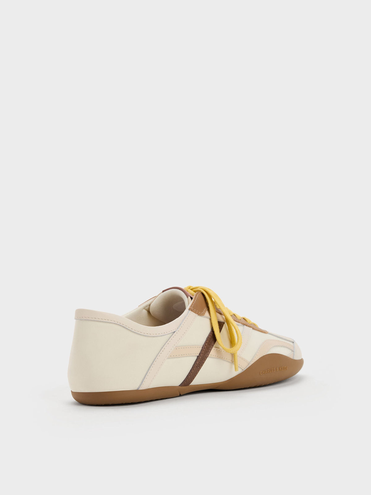 CHARLES & KEITH Special Offer | Nylon & Leather Sneakers - Cream